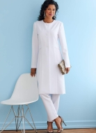 Schnittmuster Butterick 6740 Kombi Langjacke, Top, Hose Gr. 34-50