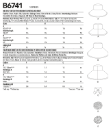 Schnittmuster Butterick 6741 eleganter Damenhut