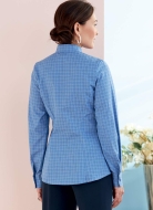 Schnittmuster Butterick 6747 Damenblusen, Businessbluse mit Rüsche Gr. 32-48