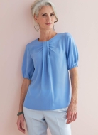 Schnittmuster Butterick 6730 Blusenshirts mit Falten Gr. E5 14-22 (de 40-48)