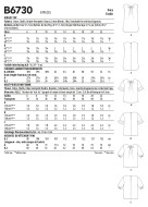 Schnittmuster Butterick 6730 Blusenshirts mit Falten Gr. E5 14-22 (de 40-48)
