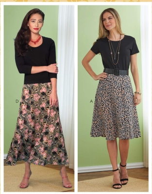butterick-schnittmuster-naehen-6743-ausgestellte-damenroecke-gr-b5-8-16-(de-34-42)