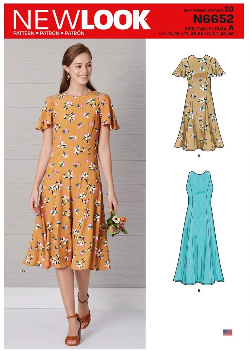 newlook-sewing-pattern-sew-6652-missesdress-mit-wiener-naehten-a-10-22-de-36-48