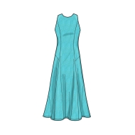 english paper sewing pattern NewLook 6652 misses dress A 10 22 (DE 36 48)