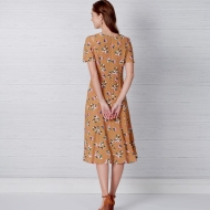 english paper sewing pattern NewLook 6652 misses dress A 10 22 (DE 36 48)
