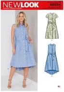 newlook-schnittmuster-naehen-6654-blusenkleid-mit-stehkra...