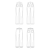 schnittmuster-aus-papier-newlook-6660-bundlose-damenhosen...