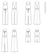 simplicity sewing pattern nähen 9125 luftiger Damenoverall, Jumpsuit