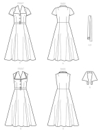 sewing-pattern-simplicity-9105-vintagedress-mit-sizeossem-collar-misses-size-32-50