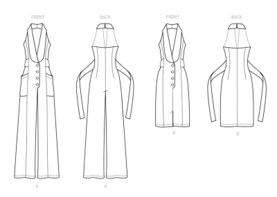 simplicity sewing pattern nähen 9097 Designerkleid, schicker Overall Mimi G.