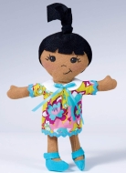 Schnittmuster aus Papier Kwiksew 4286 Stoffpuppe mit Kleidern