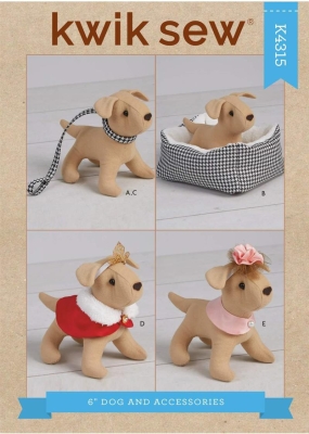kwiksew-schnittmuster-naehen-4315-stoffhund-mit-koerbchen-mantel-fuer-46cm-puppe