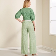 english paper sewing pattern NewLook 6677 misses jacket, misses trousers sizes A 4 16 (DE 30 42)