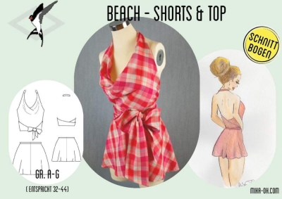 sewing pattern Mika Oh Beach Shorts und Top