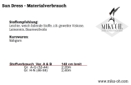epattern Schnittmuster PDF Mika Oh Sun Dress, Sommerkleid mit Trägern Gr. A-K 32-52