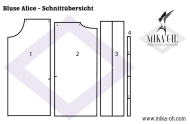 epattern Schnittmuster PDF Mika Oh raffinierte Wickelbluse, Damenbluse zum Binden Alice Gr. A-K 32-52