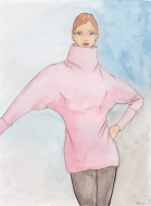 Schnittmuster aus Papier Mika Oh Vanessa Kleid, Fledermauspullover  Gr. A-L 32-54