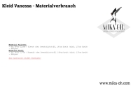 Schnittmuster aus Papier Mika Oh Vanessa Kleid, Fledermauspullover  Gr. A-L 32-54