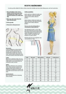 Schnittmuster aus Papier Mika Oh Vera Damenkleid mit Cotout Gr. A-N 32-58