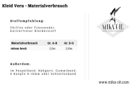 Schnittmuster aus Papier Mika Oh Vera Damenkleid mit Cotout Gr. A-N 32-58