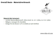 Schnittmuster aus Papier Mika Oh Rosie Vintage Overall mit Reverskragen Gr. A-N 32-58