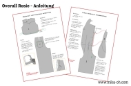 Schnittmuster aus Papier Mika Oh Rosie Vintage Overall mit Reverskragen Gr. A-N 32-58