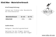 epattern Schnittmuster PDF Mika Oh Mae Jersey Kleid Gr. A-G (32-44)