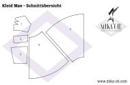 epattern Schnittmuster PDF Mika Oh Mae Jersey Kleid Gr. A-G (32-44)
