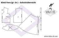 epattern Schnittmuster PDF Mika Oh Vera Damenkleid mit Cotout Gr. H-N (46-58)