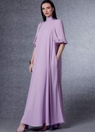 Schnittmuster Vogue 1723 Damenkleid in A-Linie, Rollkragenkleid Gr. 34-50