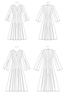 sewing pattern Vogue 1724 schwingendes Damenkleid mit...