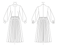 sewing pattern Vogue 1721 Designerkleid mit Stehkragen Gr. B5 8-16 (de 34-42)
