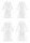sewing pattern Vogue 1724 schwingendes Damenkleid mit Schlitzen Gr. F5 16-24 (de 42-50)