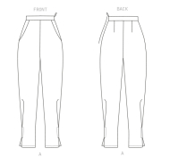 sewing pattern Vogue 1729 Designerhose, Damenhose, Hochwasserhose Gr. B5 8-16 (de 34-42)