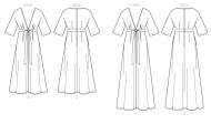 sewing pattern Vogue 1735 bodenlanges Kleid tief ausgeschnitten Gr. ZZ L-XXL (de 42-52)
