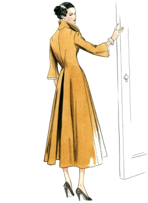 Schnittmuster Vogue 1738 elegantes Vintagekleid 1948 mit breitem Kragen Gr. E5 14-22 (de 40-48)