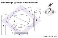 epattern Schnittmuster PDF Mika Oh Marilyn Retroshirt Gr. A-N 32-58