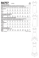 Schnittmuster Butterick 6757 Damenkleid mit Carmenausschnitt Gr. 34-50