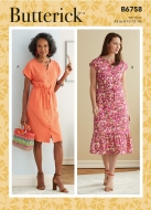 butterick-sewing-pattern-sew-6758-durchgeknoepftes-damenkleid