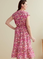 Schnittmuster Butterick 6758 durchgeknöpftes Damenkleid Gr. E5 14-22 (de 40-48)