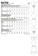 Schnittmuster Butterick 6758 durchgeknöpftes Damenkleid Gr. E5 14-22 (de 40-48)