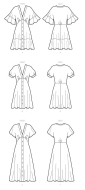 mccalls sewing pattern nähen 8104 luftiges Sommerkleid mit Knopfleiste