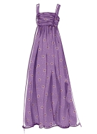 Schnittmuster McCalls 8108 jugendliches Empirekleid, auch schulterfrei Gr. 32-50