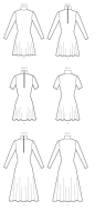 mccalls sewing pattern nähen 8138 Damenkleid mit Reißverschluss Gr. 32-50