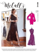 Schnittmuster McCalls 8142 Abendkleid eine Schulter frei Gr. 32-50