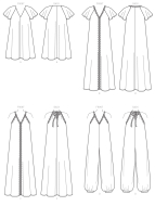 mccalls sewing pattern nähen 8165 sommerlicher Overall, Kleid Gr. 32-48