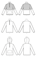mccalls sewing pattern nähen 8143 Damensweater, bequemer Hoodie Gr. Y XS-M (de 32-40)