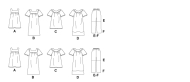 mccalls sewing pattern nähen 8158 Schlupfhose, Shirt und Kleid Gr. RR 18W-24W (44-46-48-50)