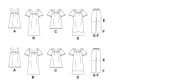 mccalls sewing pattern nähen 8158 Schlupfhose, Shirt und Kleid Gr. KK 26W-32W (52-54-56-58)