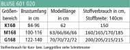 epattern Schnittmuster zwischenmass 601020 süße Damen Shirtbluse Gr. 36-58